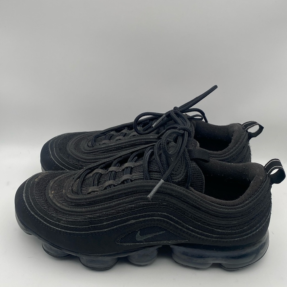NIKE Air VaporMax 97 GS 'Triple Black' 2018 Youth Sneakers Size 7Y - AQ2657-001